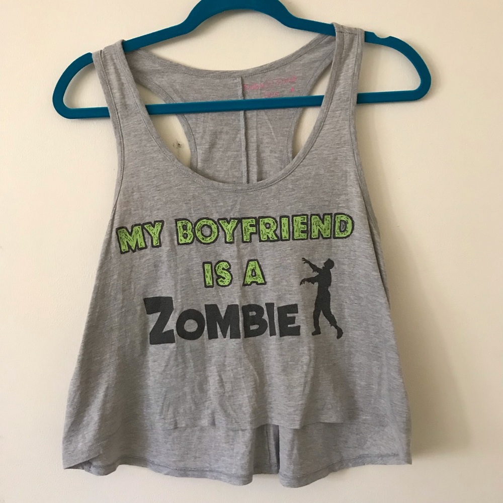 MY BOYFRIEND IS A ZOMBIE CROP TOP🧟‍♂️
